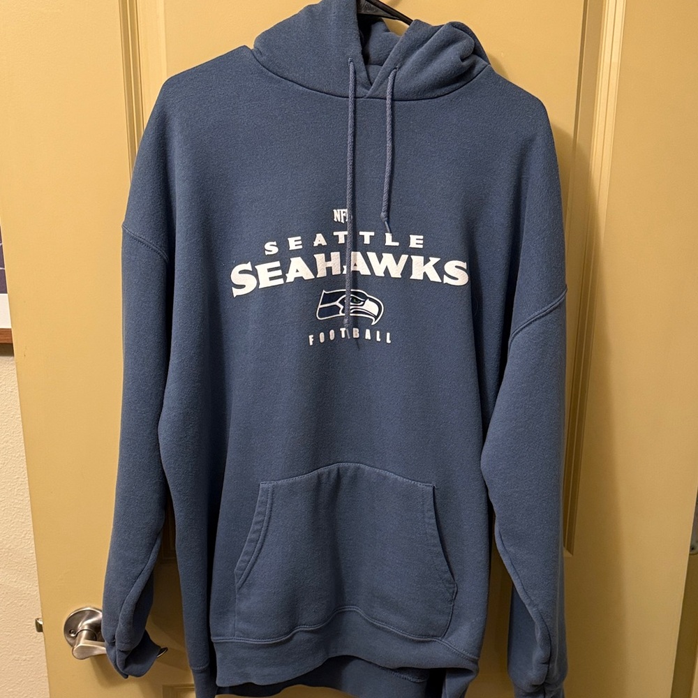 Vintage NFL Seattle Seahawks Navy Hoodie